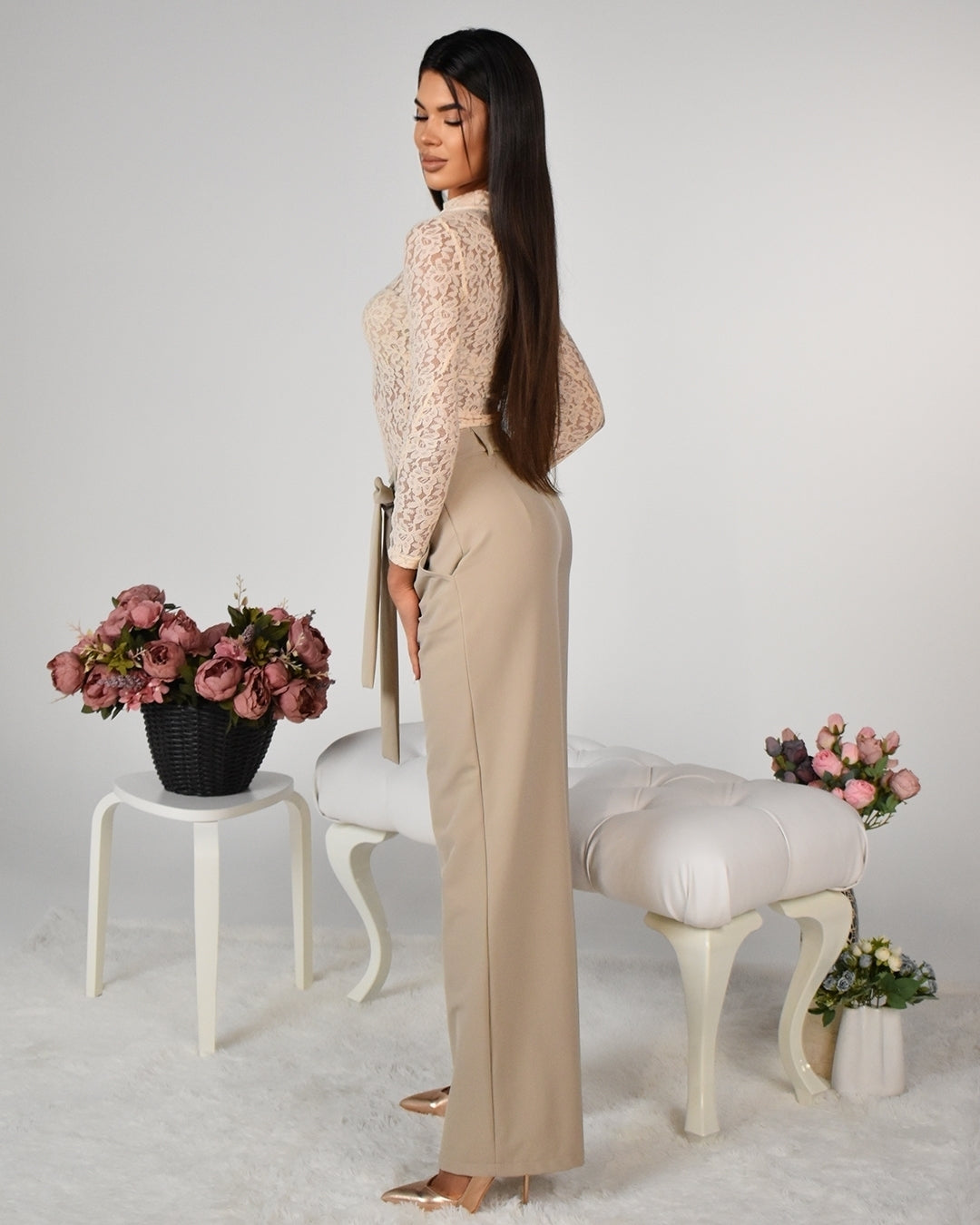 Панталон „Luxury Beige Wide“