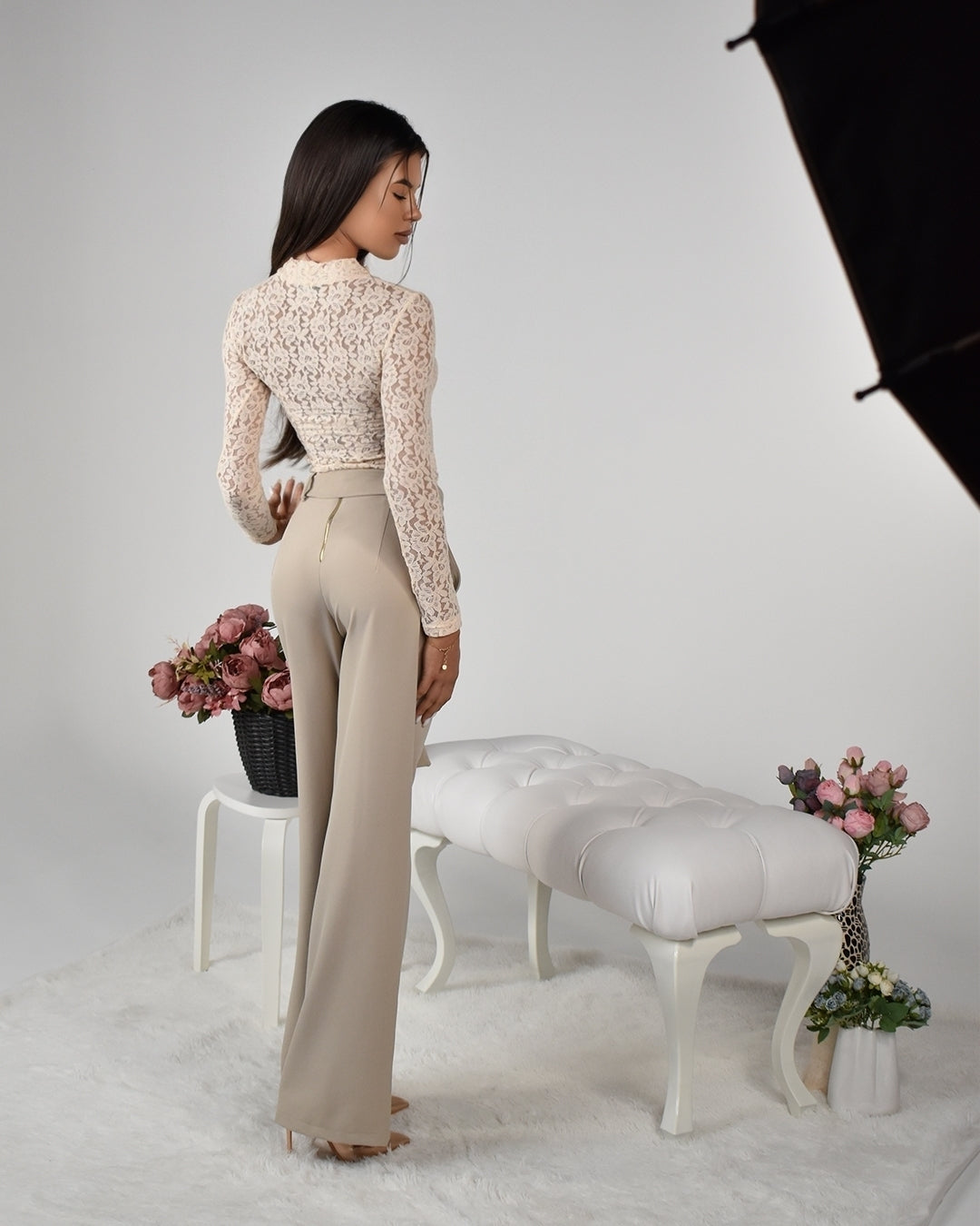 Панталон „Luxury Beige Wide“